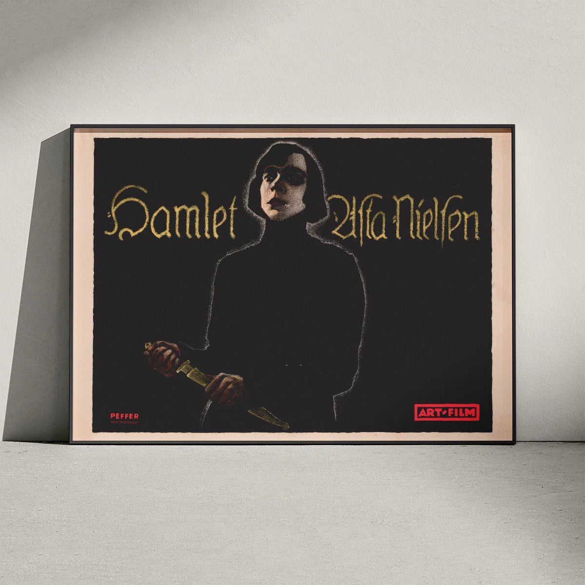 Hamlet 1920 - Asta Nielsen filmplakat – billede 3