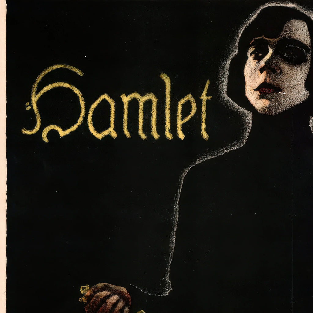 Hamlet 1920 - Asta Nielsen filmplakat – billede 4