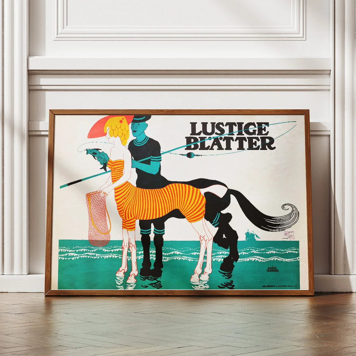 Lustige Blätter 1909 - Reklameplakat – billede 2