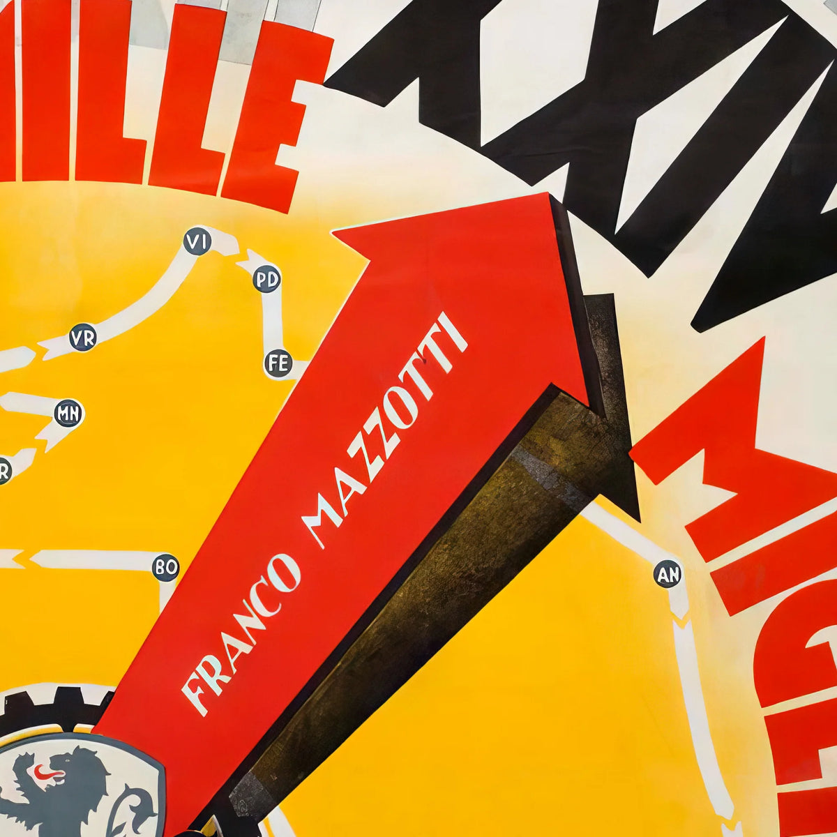 Mille Miglia 1957 - Motorsport - Plakat – billede 4