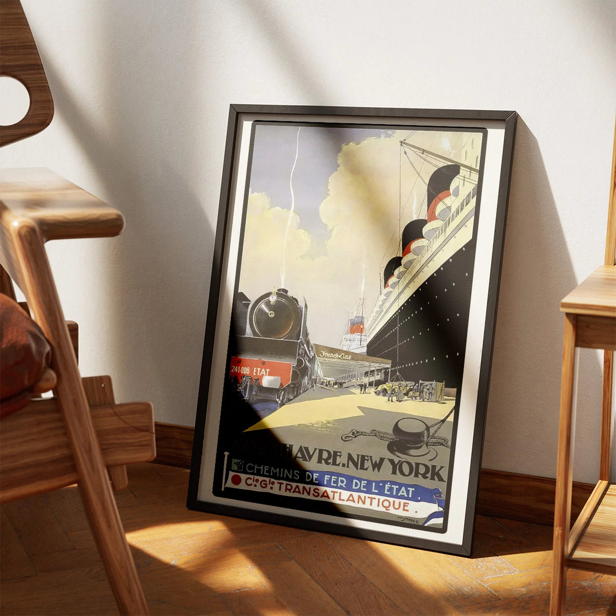 Transatlantique 1874 - Reklameplakat – billede 3