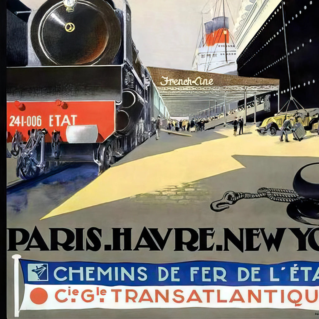 Transatlantique 1874 - Reklameplakat – billede 4