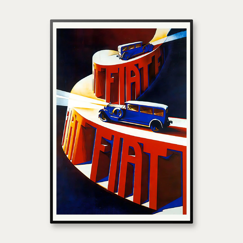 Fiat 1900 - Reklameplakat – billede 1