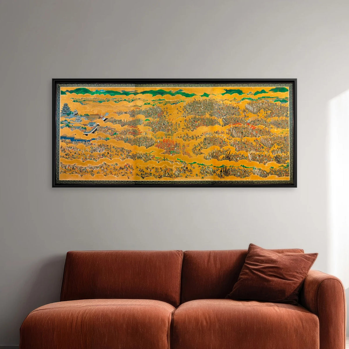 Slaget ved Osaka 1700-tallet - 90×40 cm – billede 2