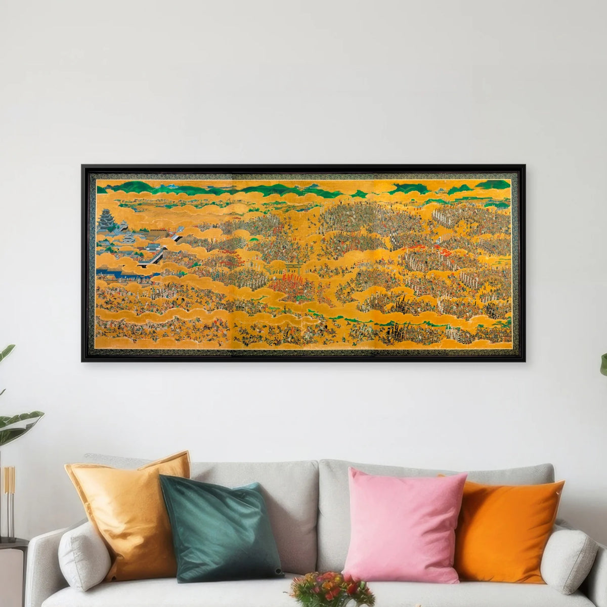 Slaget ved Osaka 1700-tallet - 90×40 cm – billede 3