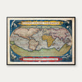 Verdenskort 1570 - Typus Orbis Terrarum - Plakat – billede 1