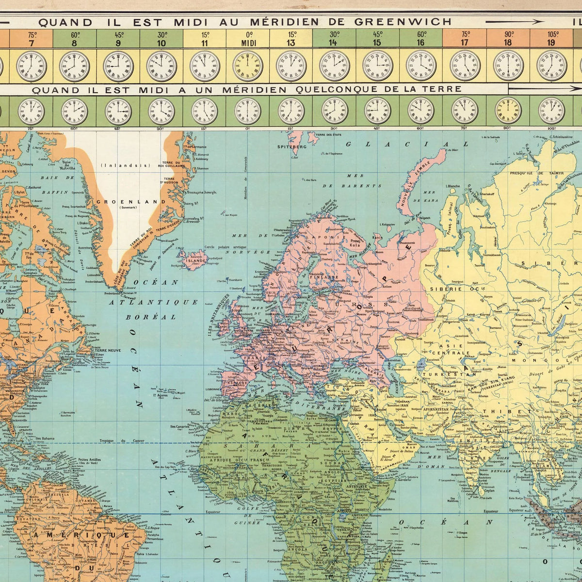 Planisfære 1930 - Verdenskort – billede 4