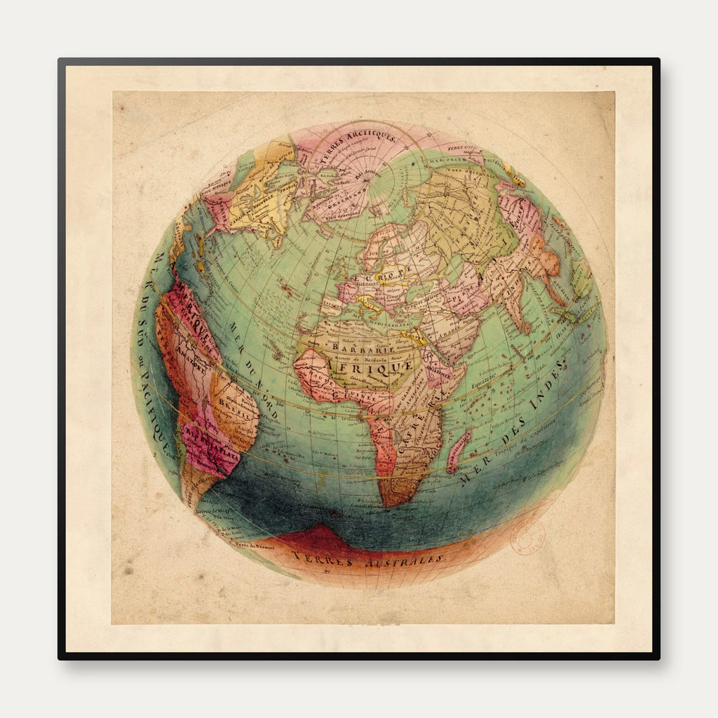 Globus 1879 - Geografisk plakat – billede 1