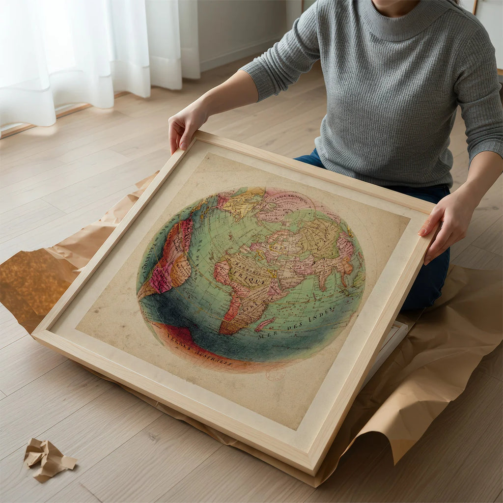 Globus 1879 - Geografisk plakat – billede 2