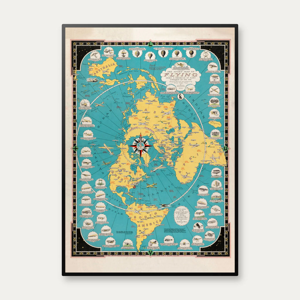 Luftfartens historie 1944 - Plakat – billede 1