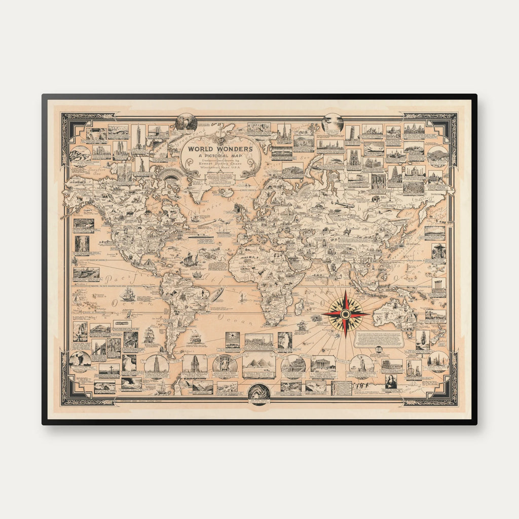 Verdens vidundere - Plakat - 66×50 cm – billede 1