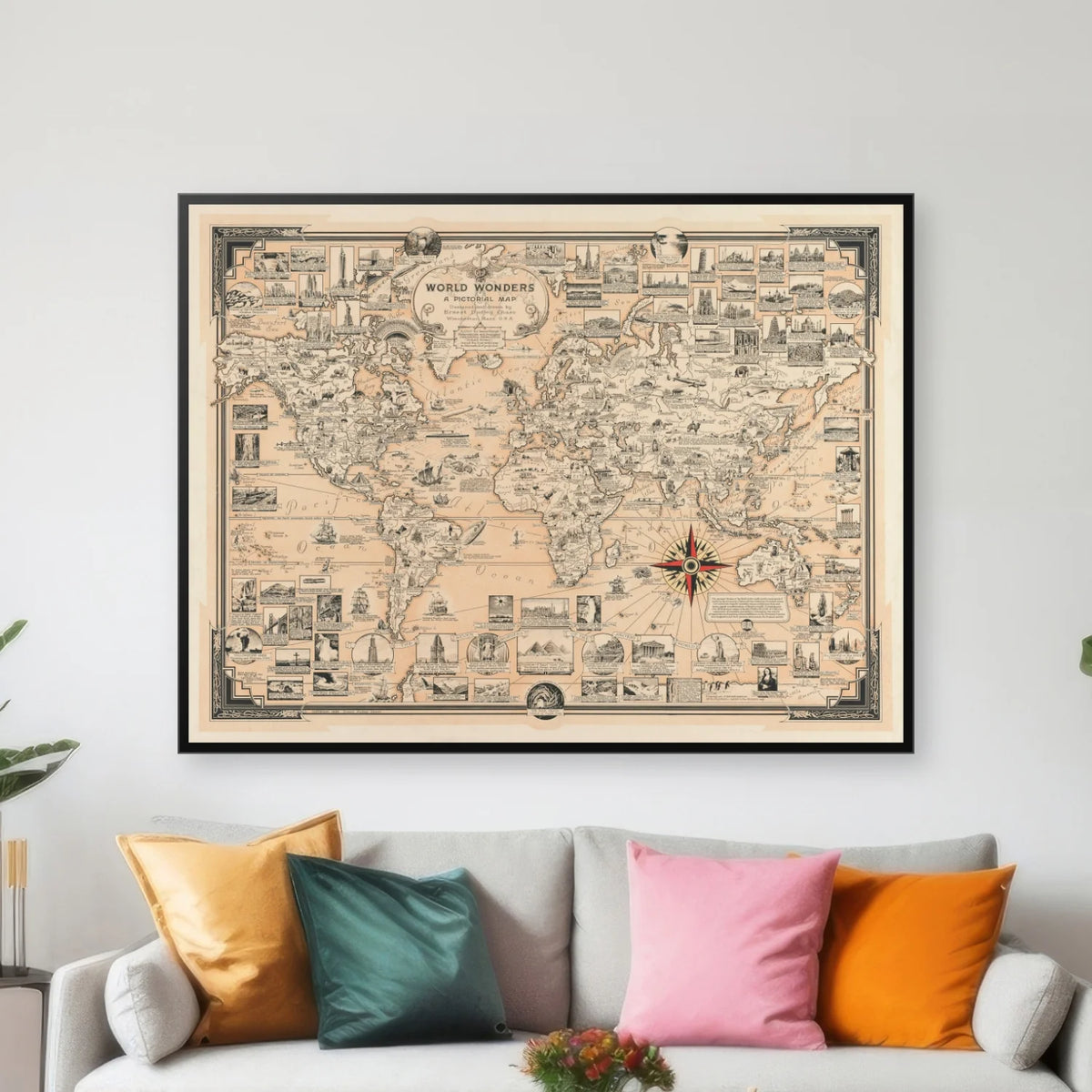 Verdens vidundere - Plakat - 66×50 cm – billede 3