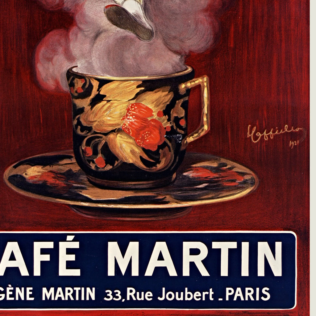 Café Martin 1900 - Reklameplakat – billede 4