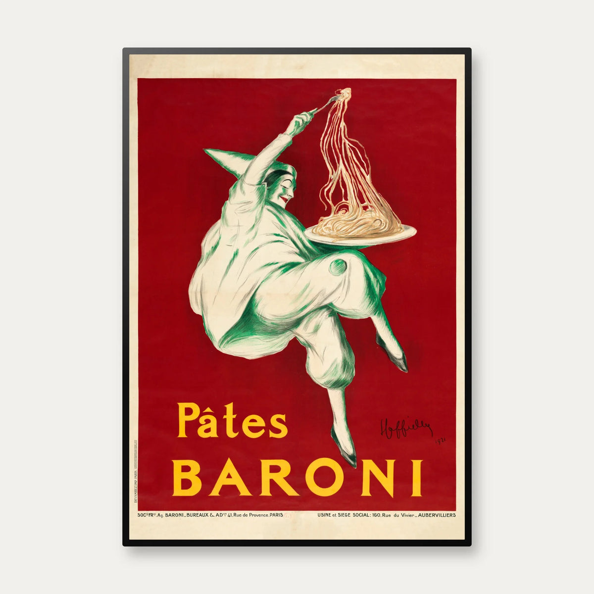 Pâtes Baroni 1921 - Reklameplakat – billede 1