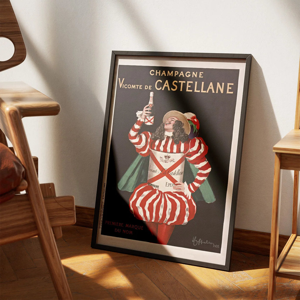Champagne Castellane 1922 - Reklameplakat – billede 3
