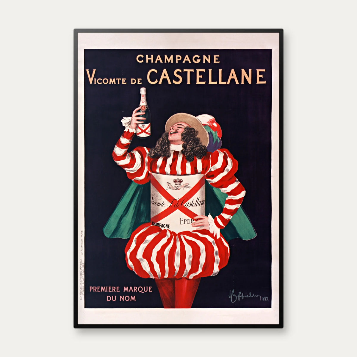 Champagne Castellane 1922 - Reklameplakat – billede 1