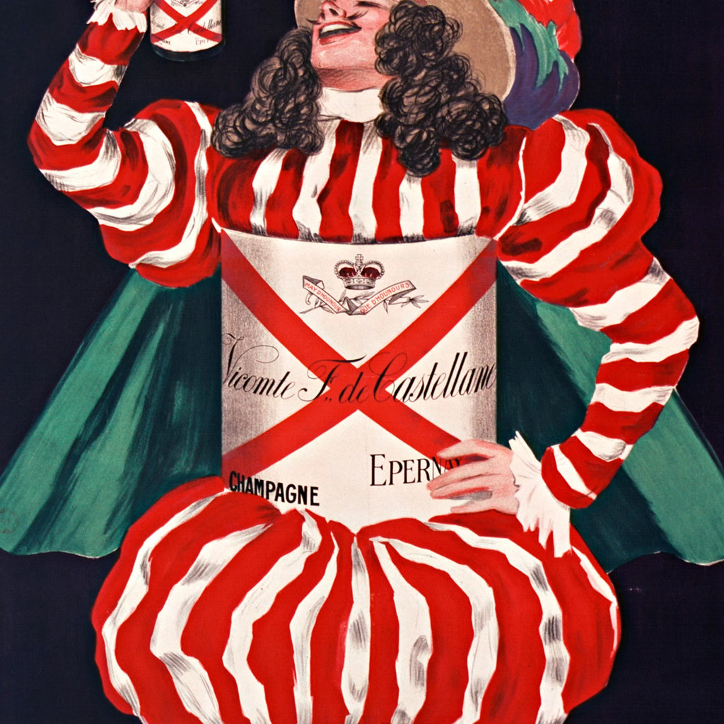 Champagne Castellane 1922 - Reklameplakat – billede 4