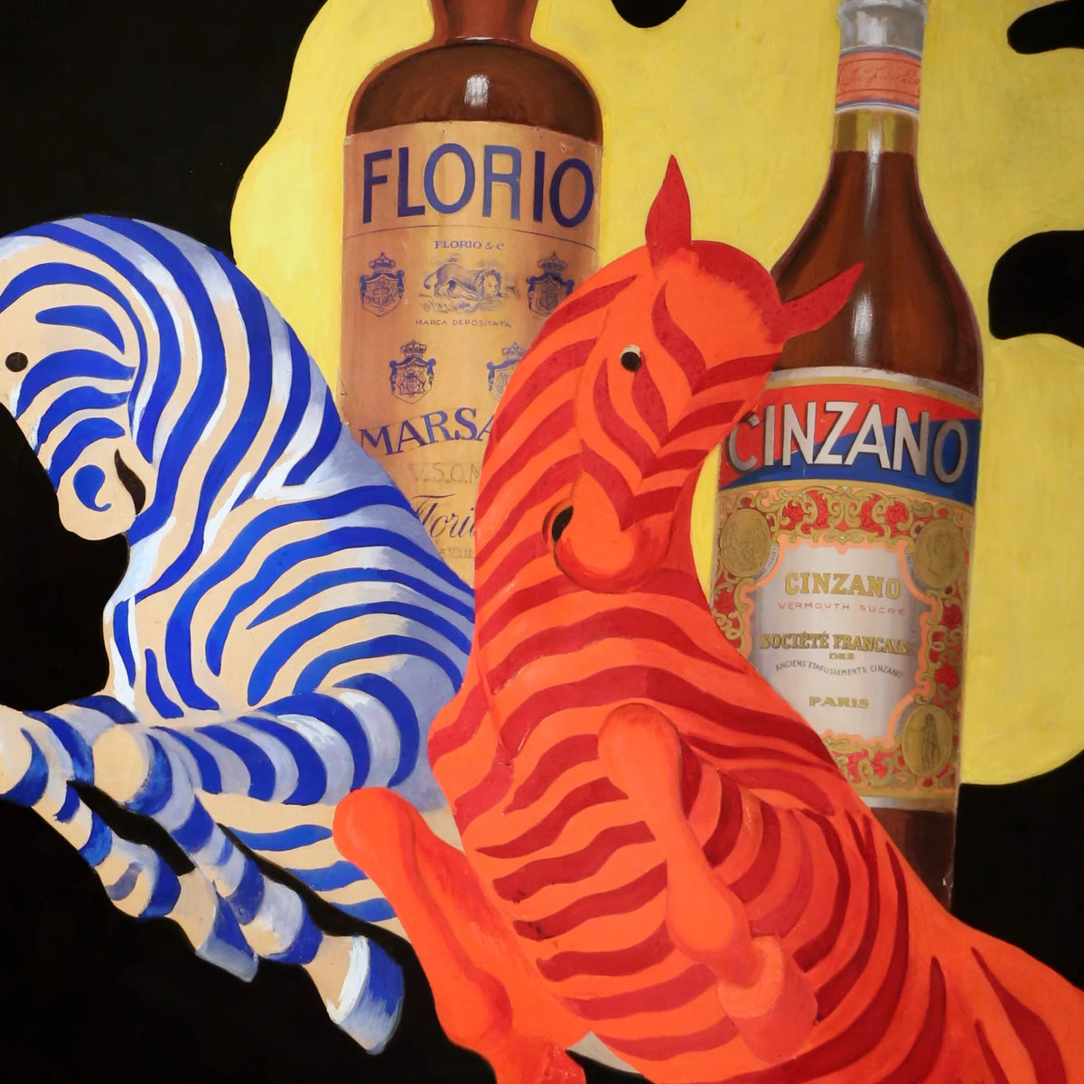 Florio Cinzano 1930 - Reklameplakat – billede 4
