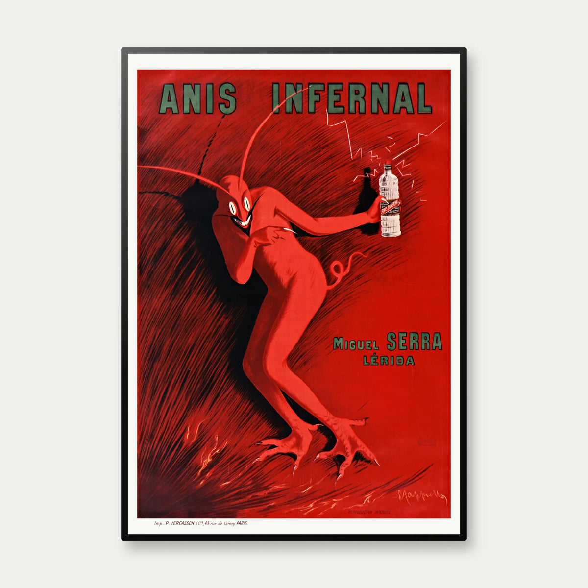 Anis Infernal 1905 - Reklameplakat – billede 1