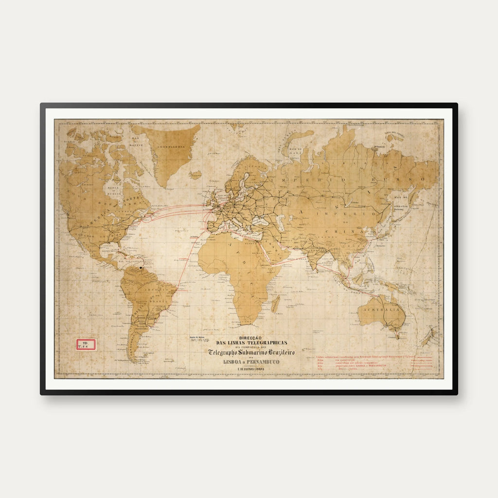 Telégrafo Submarino - Kort & reklameplakat – billede 1