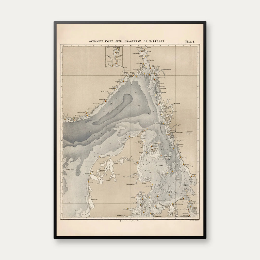 Skagerrak og Kattegat 1877 - Maritimt oversigtskort – billede 1