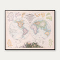 Verden i højder 1849 - Plakat - 75×60 cm – billede 1