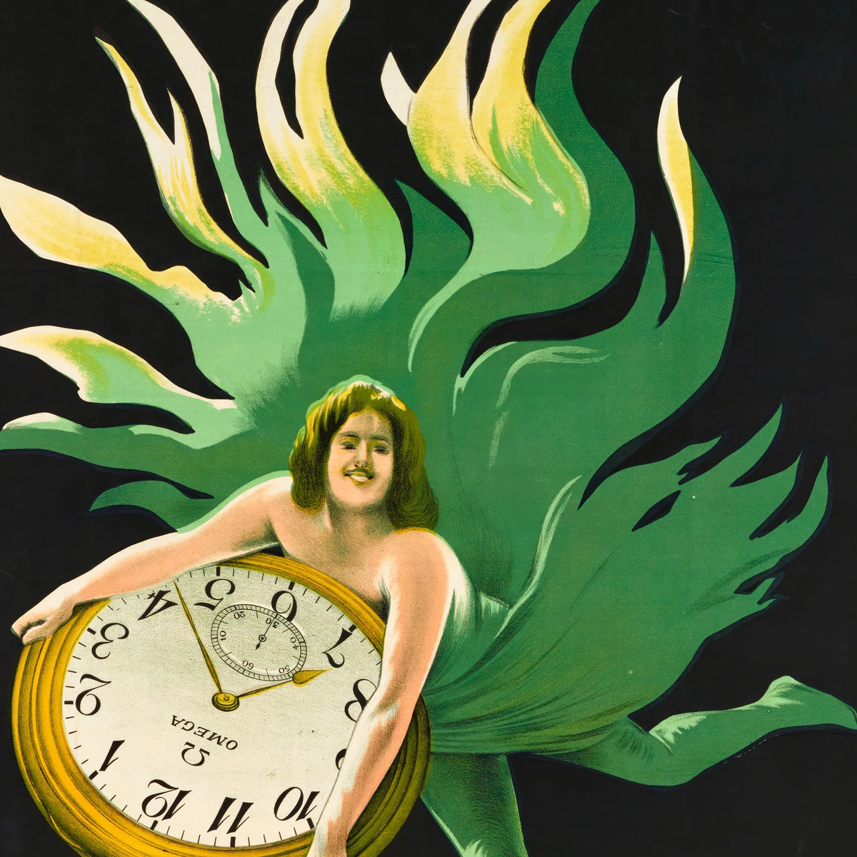 Omega ur 1910 - Reklameplakat – billede 4
