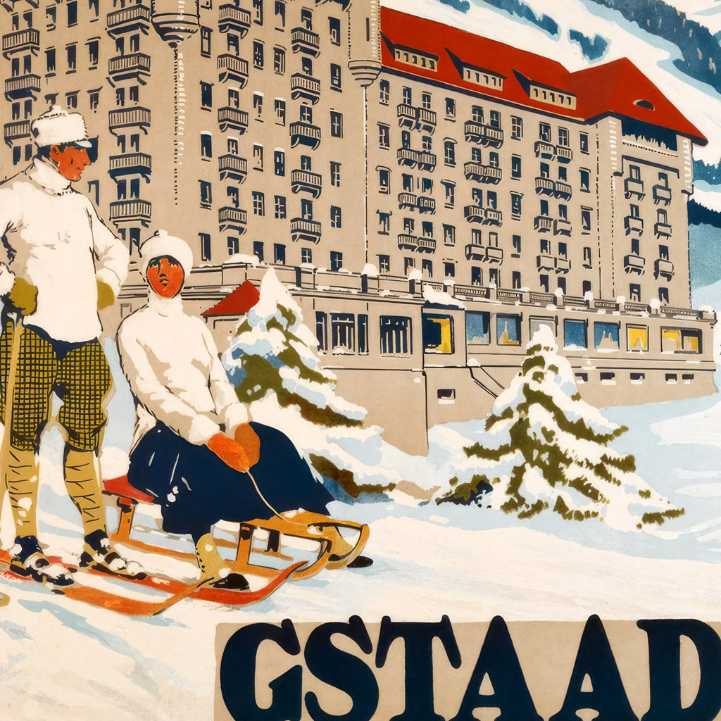 Gstaad Royal-Hotel - Reklameplakat – billede 4