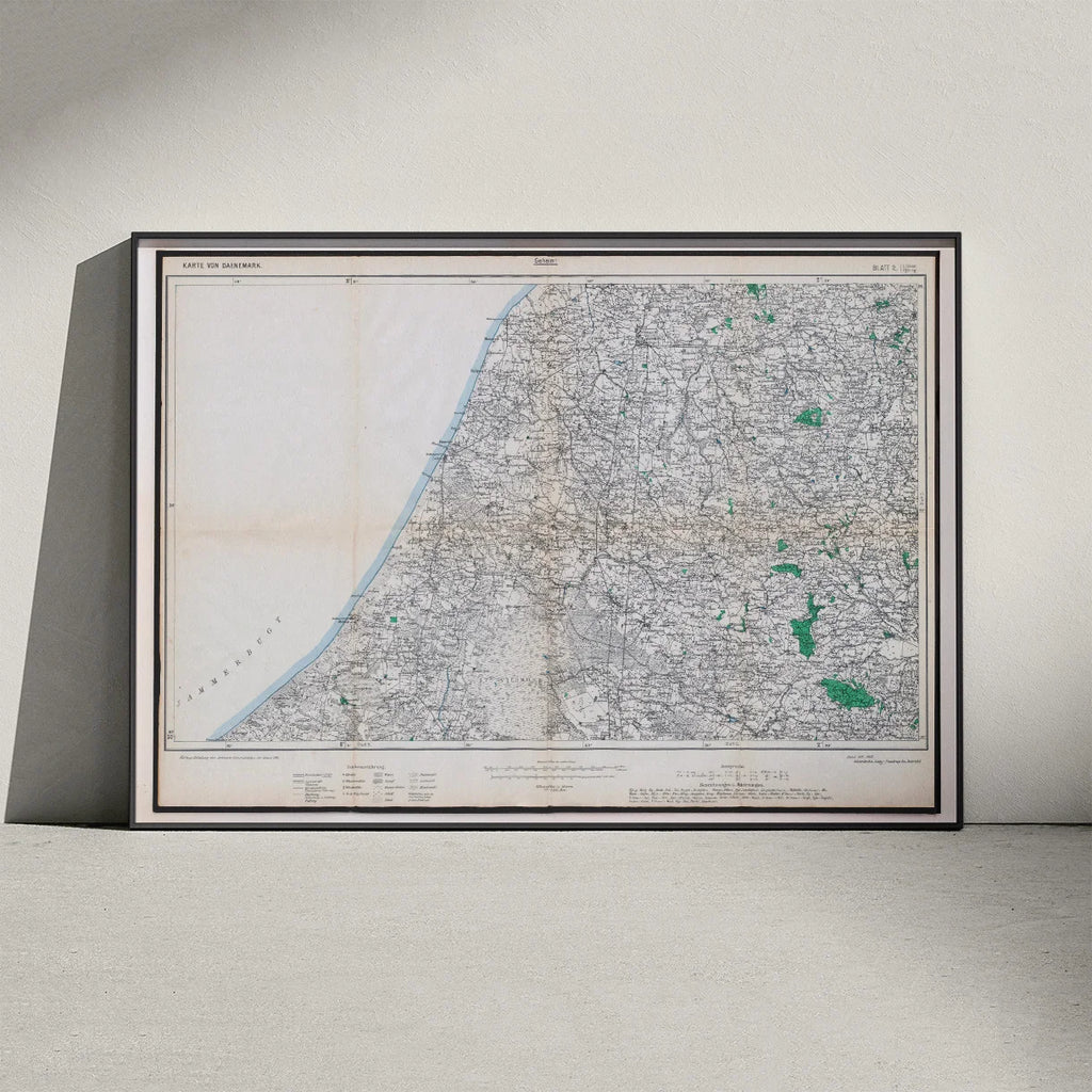 Løkken & Hjørring 1916 - Tysk militærkort – billede 3