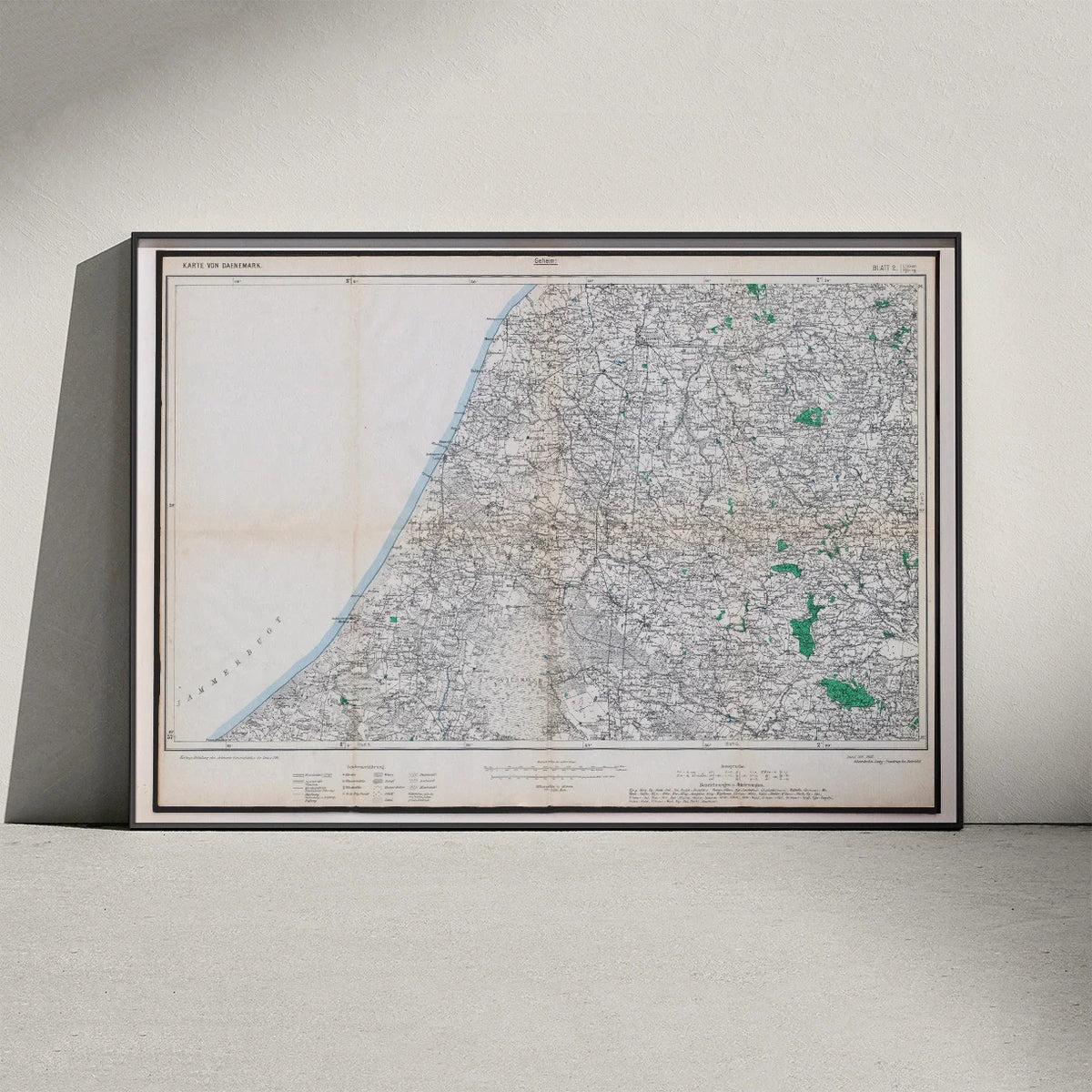 Løkken & Hjørring 1916 - Tysk militærkort – billede 3