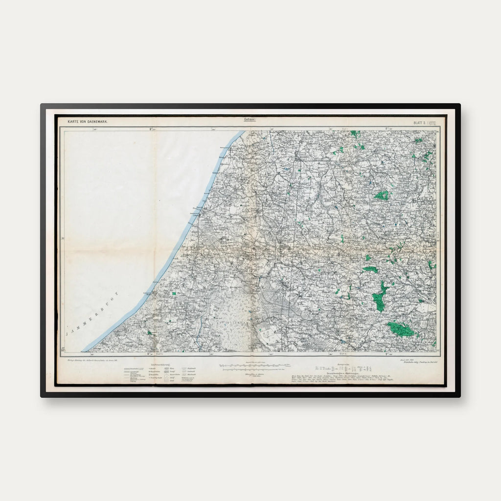 Løkken & Hjørring 1916 - Tysk militærkort – billede 1