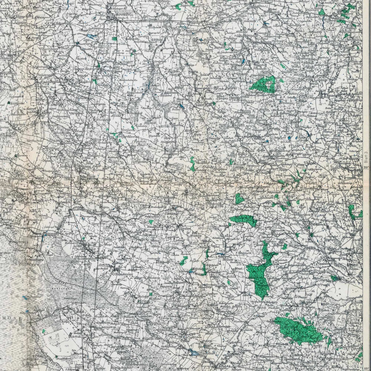 Løkken & Hjørring 1916 - Tysk militærkort – billede 4