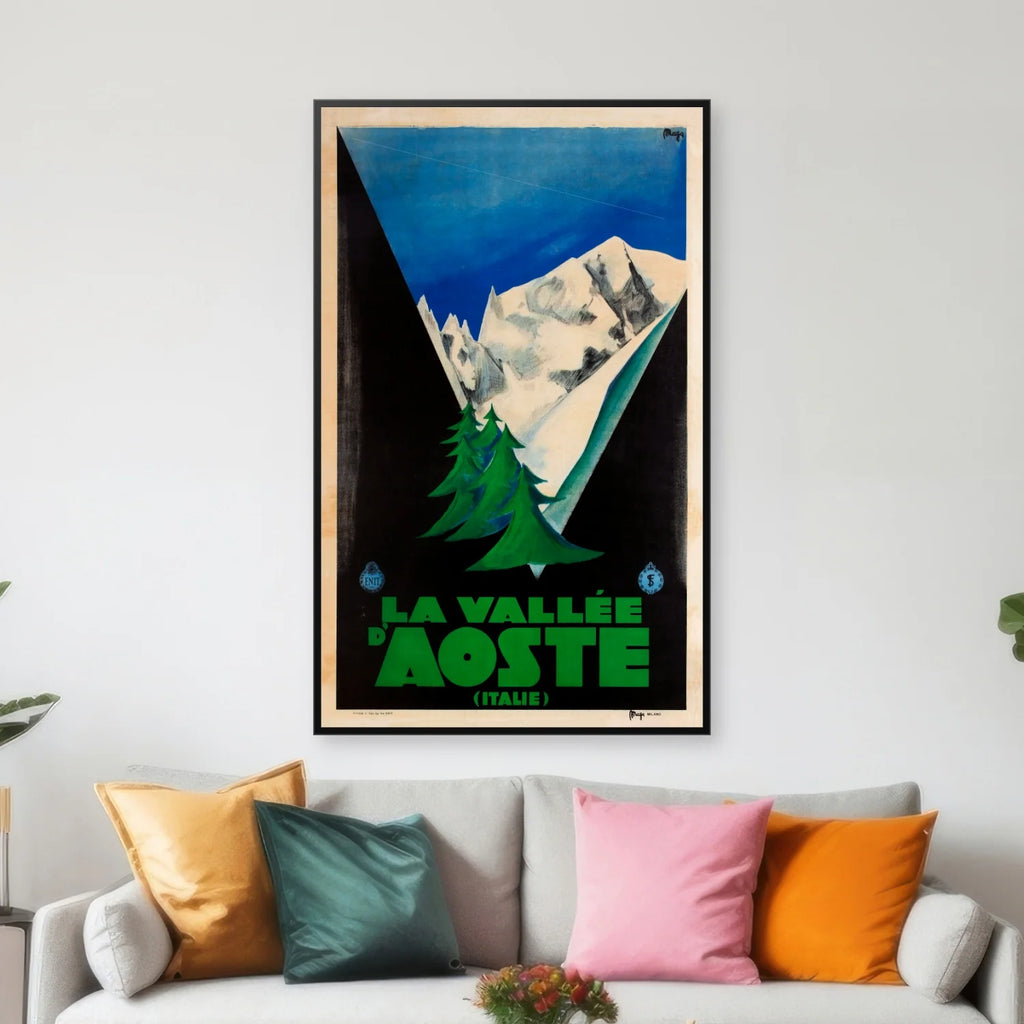 Aosta Valley 1931 - Plakat - 75×47 cm – billede 3
