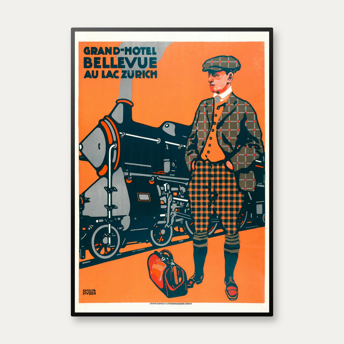 Bellevue Zürich 1914 - Plakat – billede 1