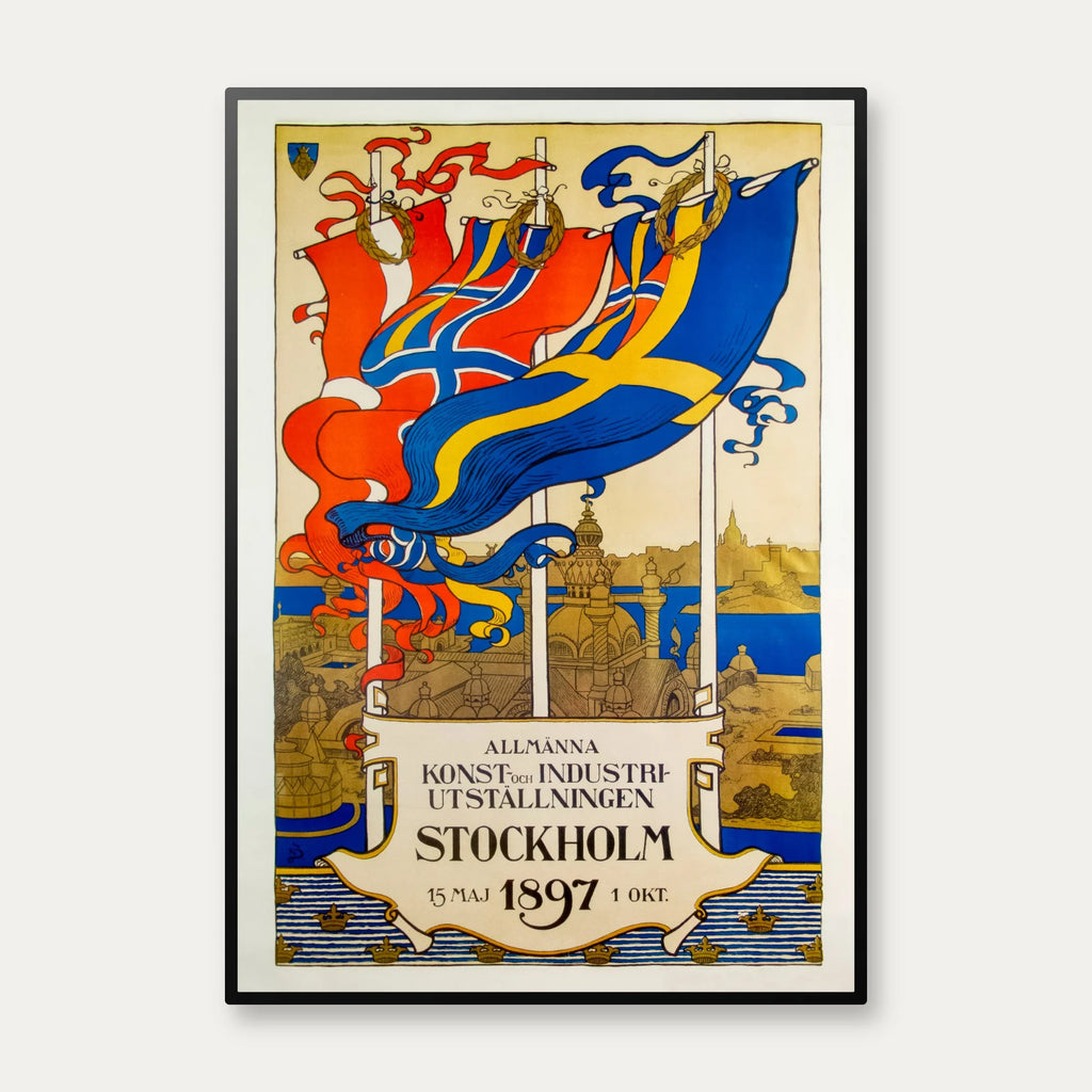 Stockholm Udstilling 1897 - Plakat – billede 1