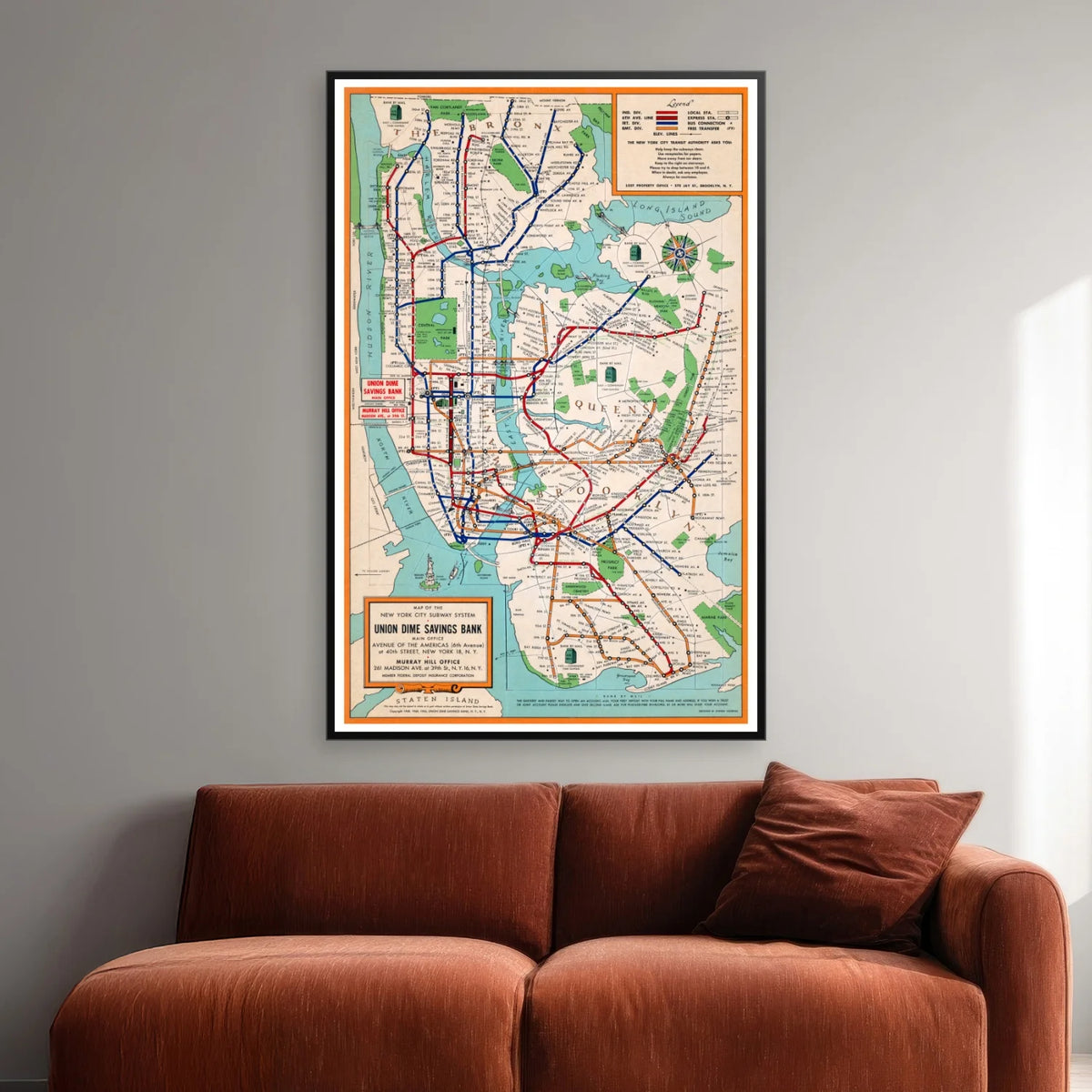 New York Subway - Plakat - 46×70 cm – billede 2