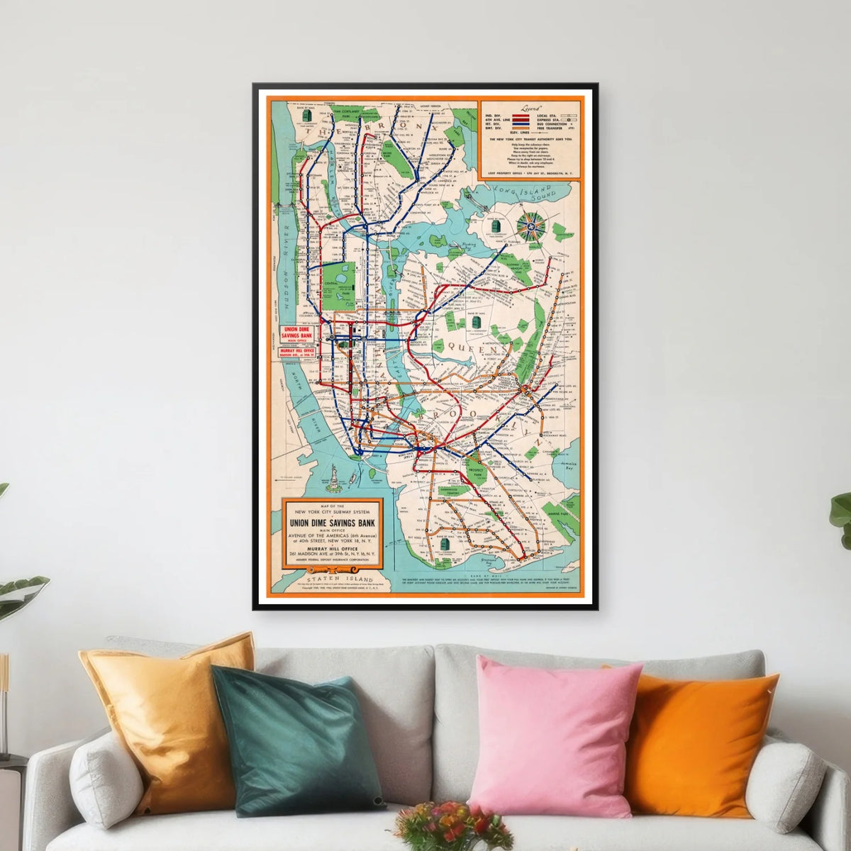 New York Subway - Plakat - 46×70 cm – billede 3