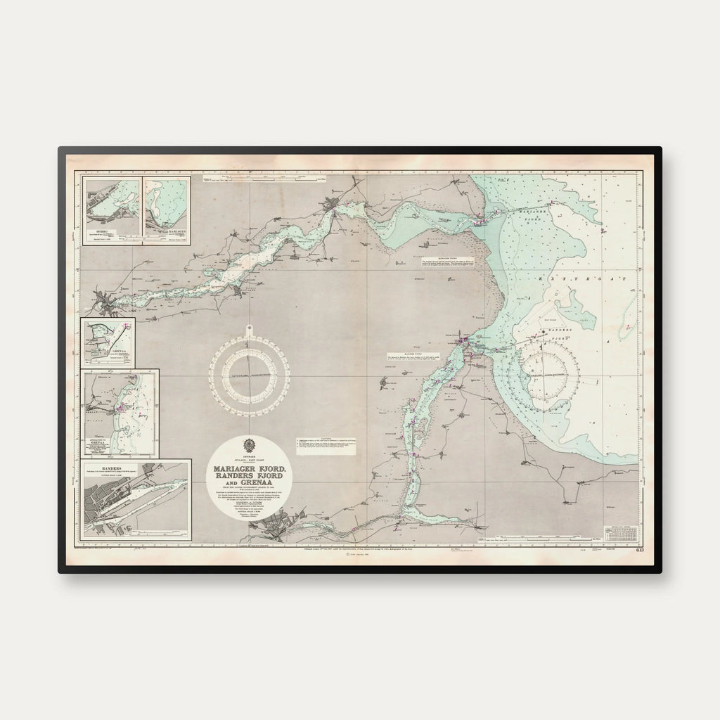 Mariager Fjord 1969 - Søkort – billede 1