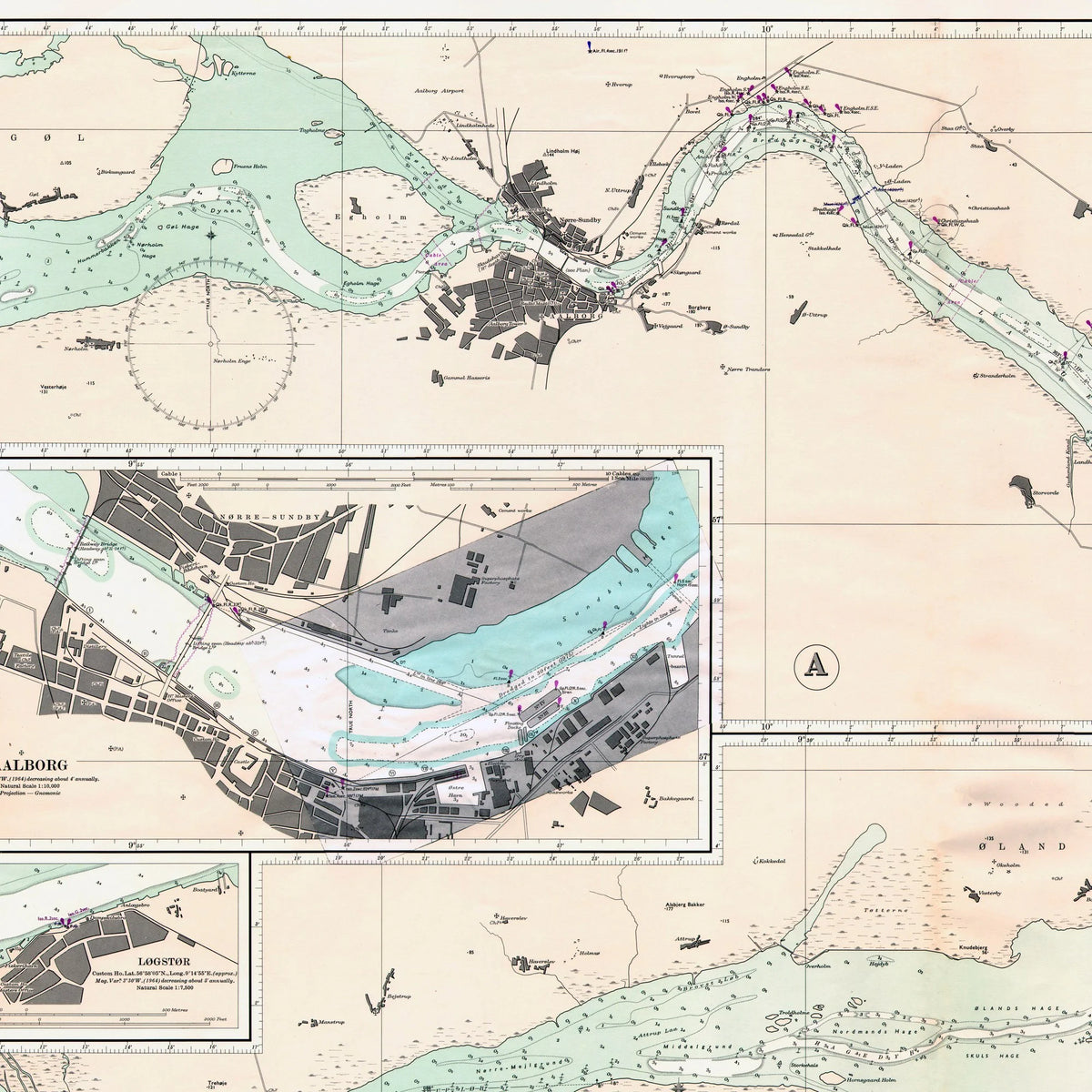 Limfjorden 1965 - Søkort – billede 4