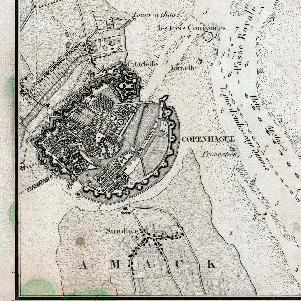 Slaget om København 1801 - Historisk bykort – billede 4