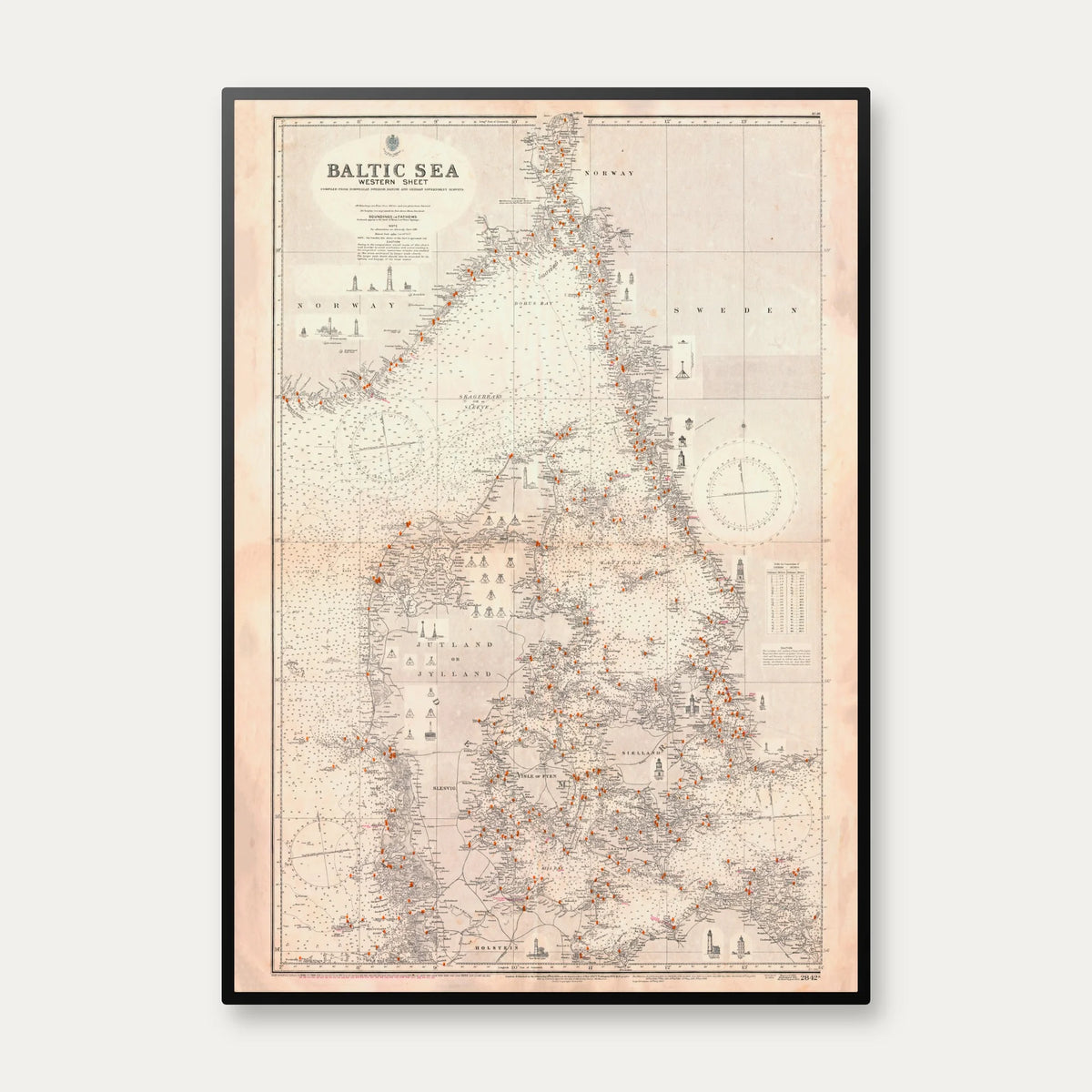Det Baltiske Hav 1862 - Søkort – billede 1