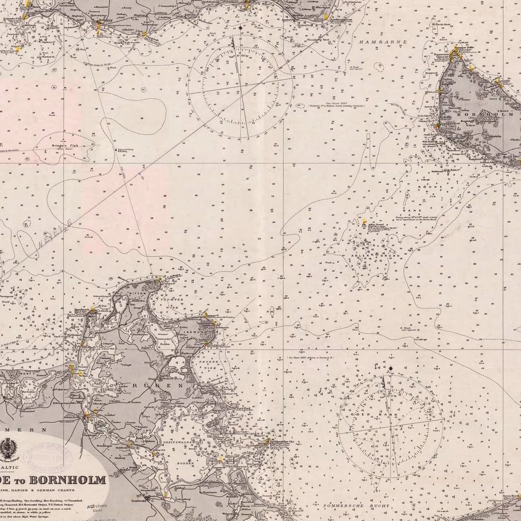 Bornholm 1908 - Søkort – billede 4