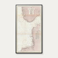 Texel-Bergen 1940 - Søkort - 44×80 cm – billede 1