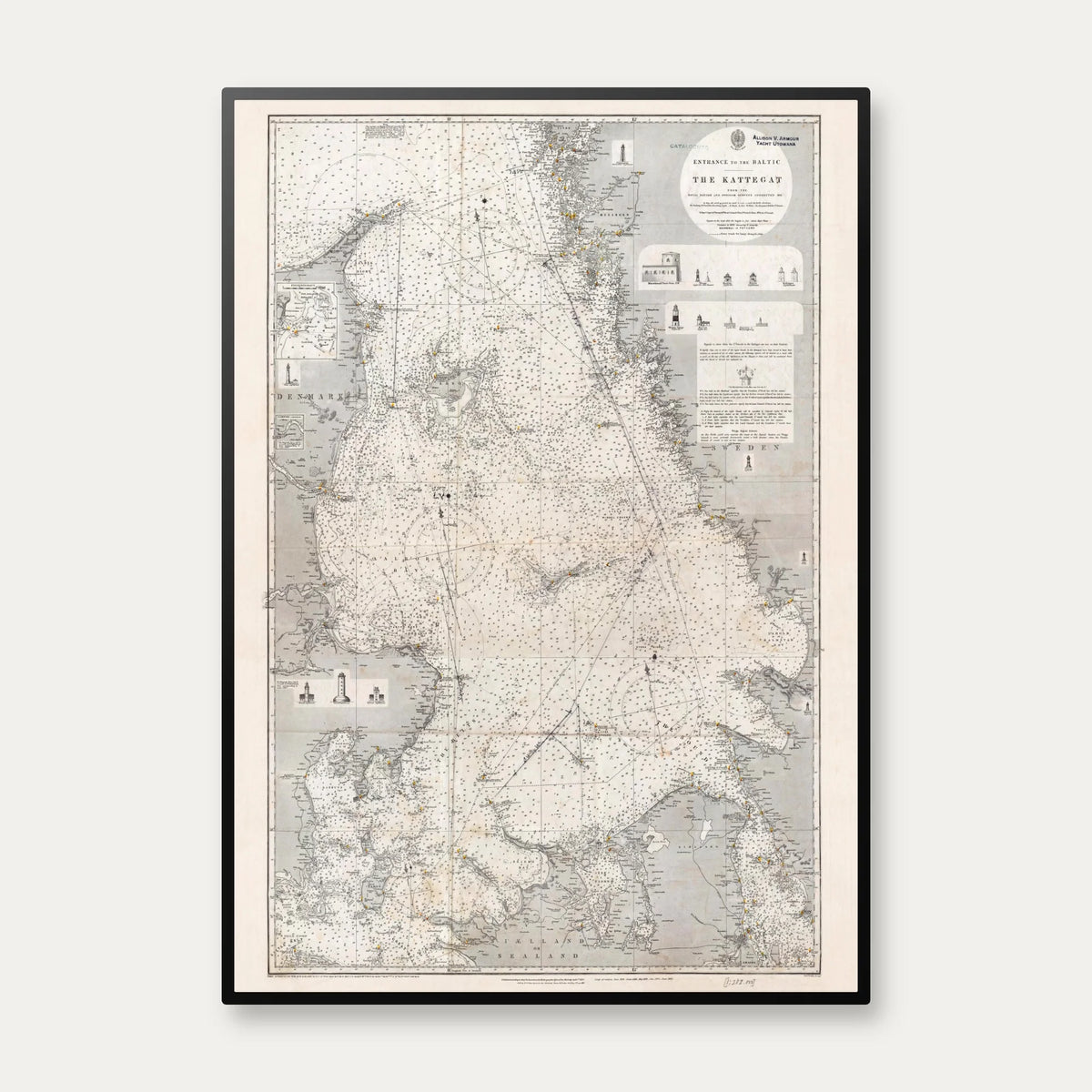 Kattegat 1852 - Søkort – billede 1