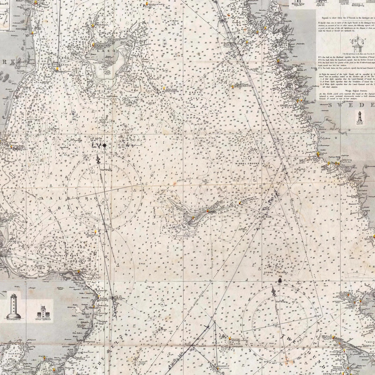 Kattegat 1852 - Søkort – billede 4