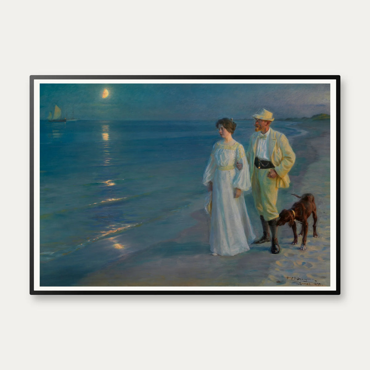 Skagen strand 1899 - Krøyer plakat – billede 1