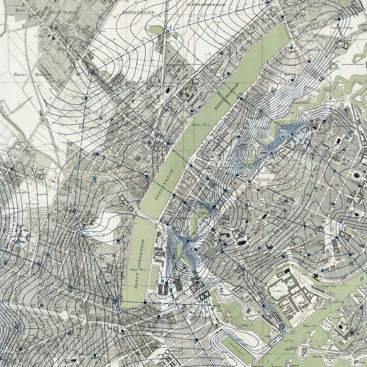 Københavns Grundvand 1882 - Oversigtskort – billede 4