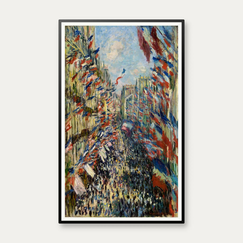 Rue Montorgueil 1878 - Kunstplakat - 43×70 cm – billede 1