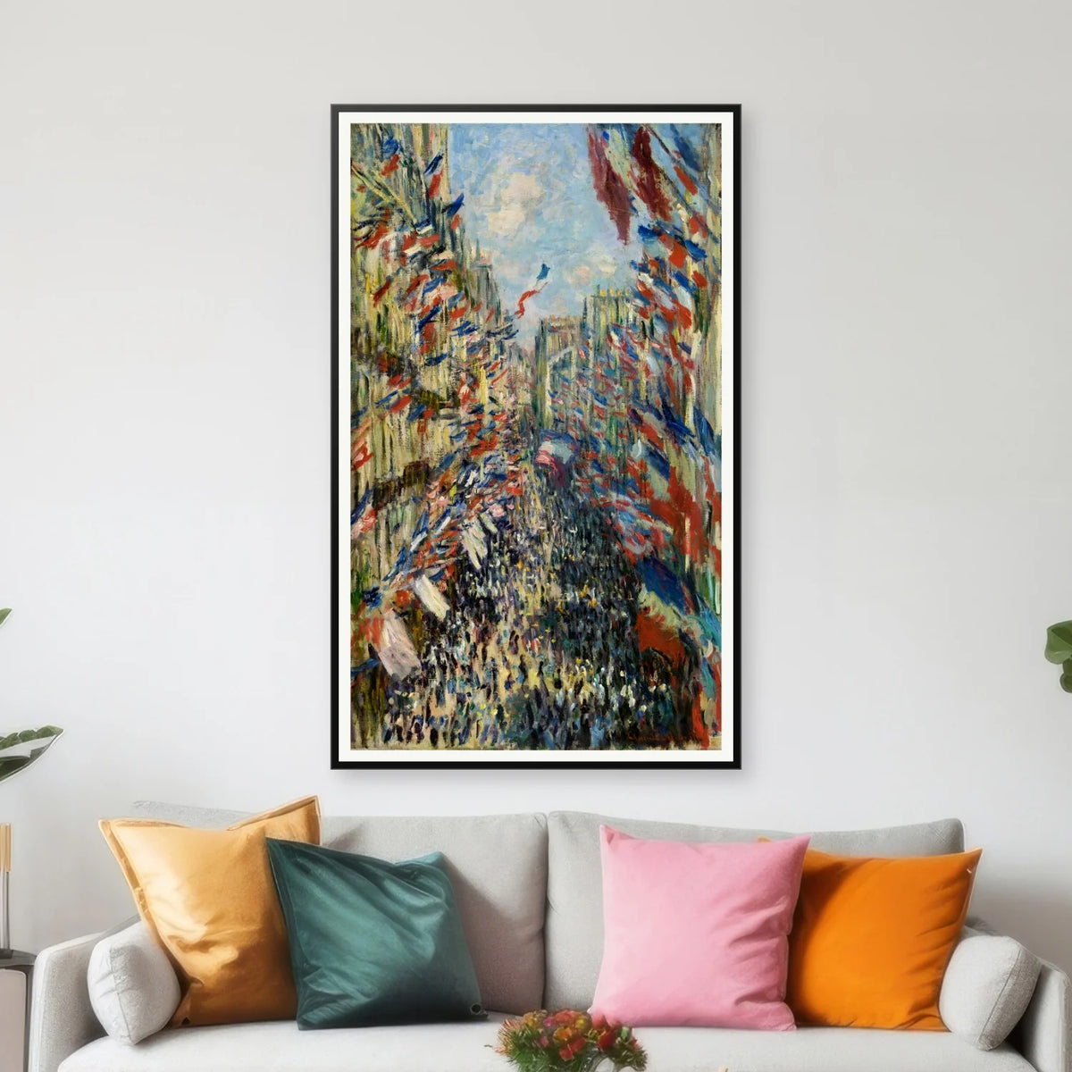 Rue Montorgueil 1878 - Kunstplakat - 43×70 cm – billede 3