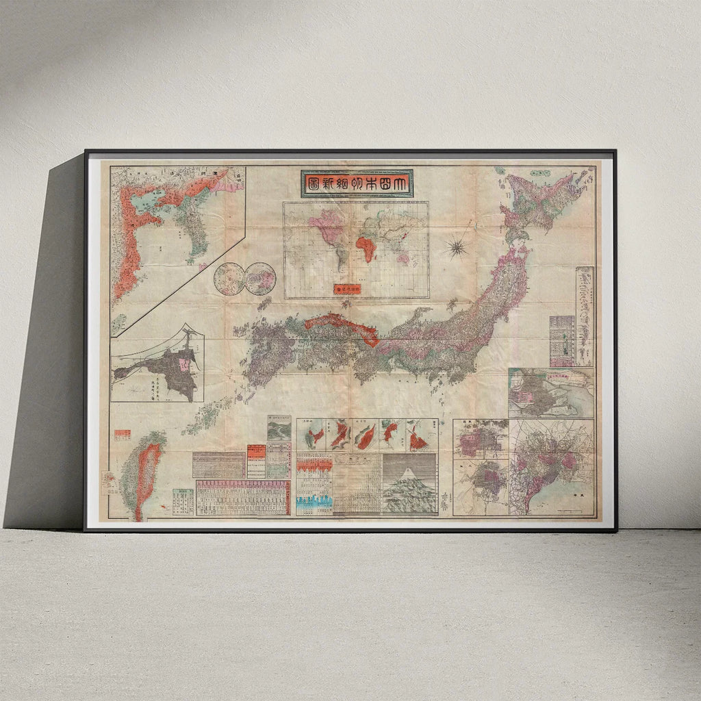 Imperial Japan 1895 - verdenskort – billede 3